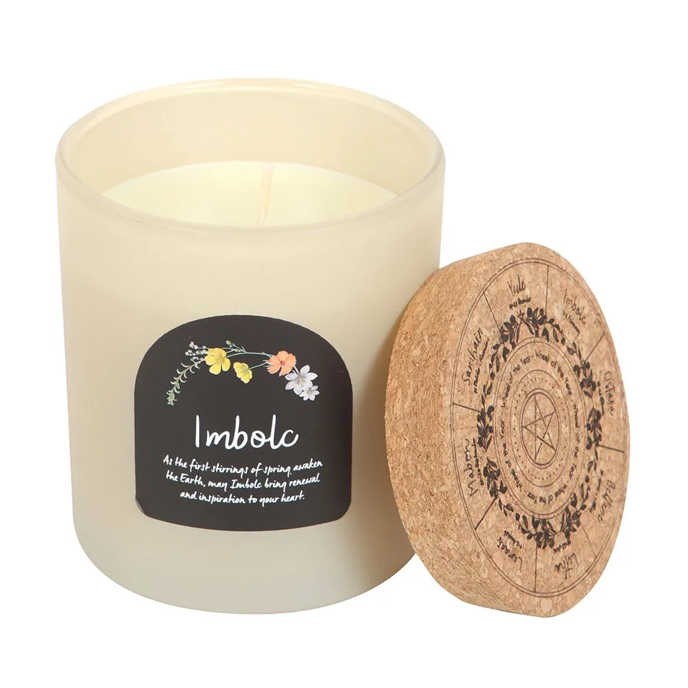 Imbolc Spiced Vanilla Wheel of the Year Candle - Image 3
