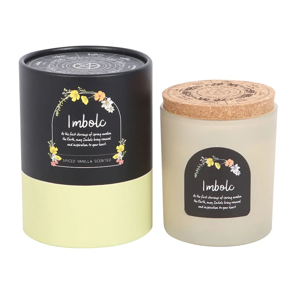 Imbolc Spiced Vanilla Wheel of the Year Candle - Image 4