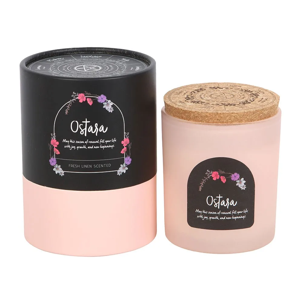 Ostara Fresh Linen Wheel of the Year Candle - Image 4