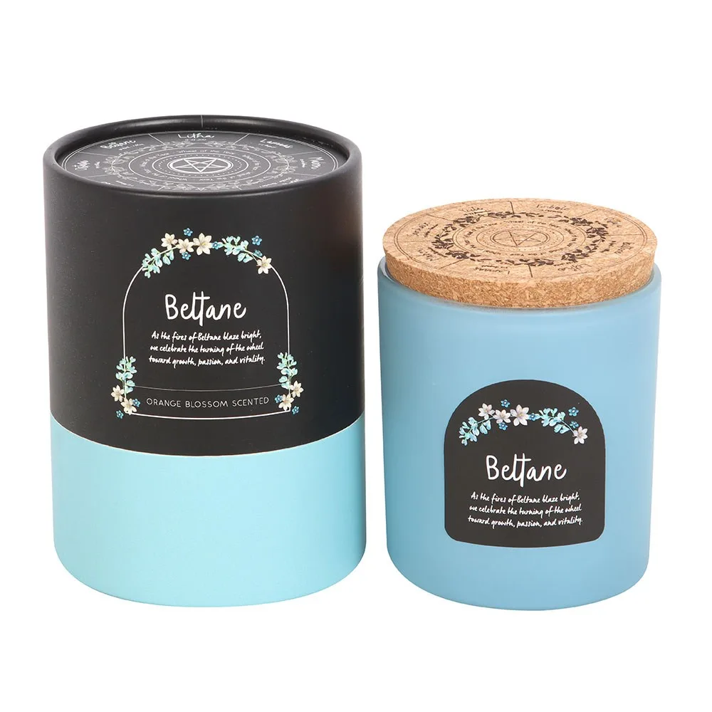 Beltane Orange Blossom Wheel of the Year Candle - Image 4