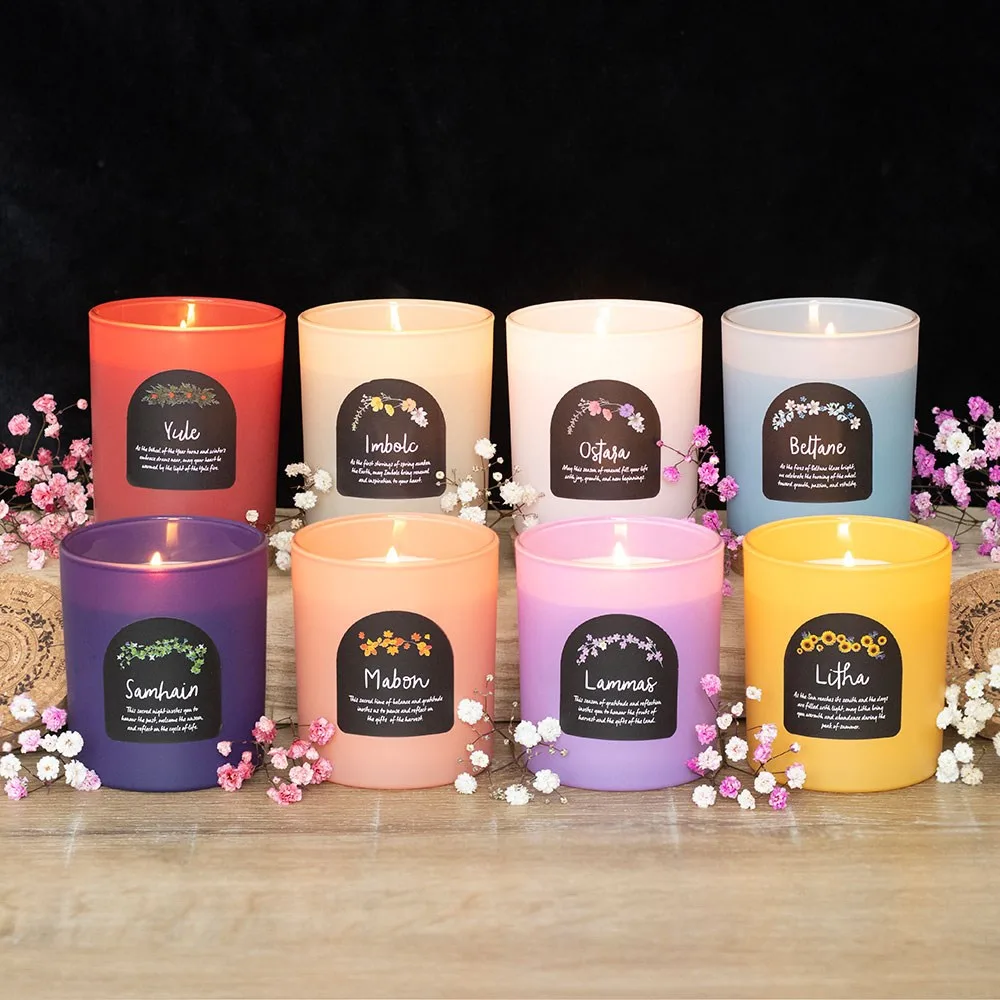 Lammas Cinnamon and Orange Wheel of the Year Candle - Image 5