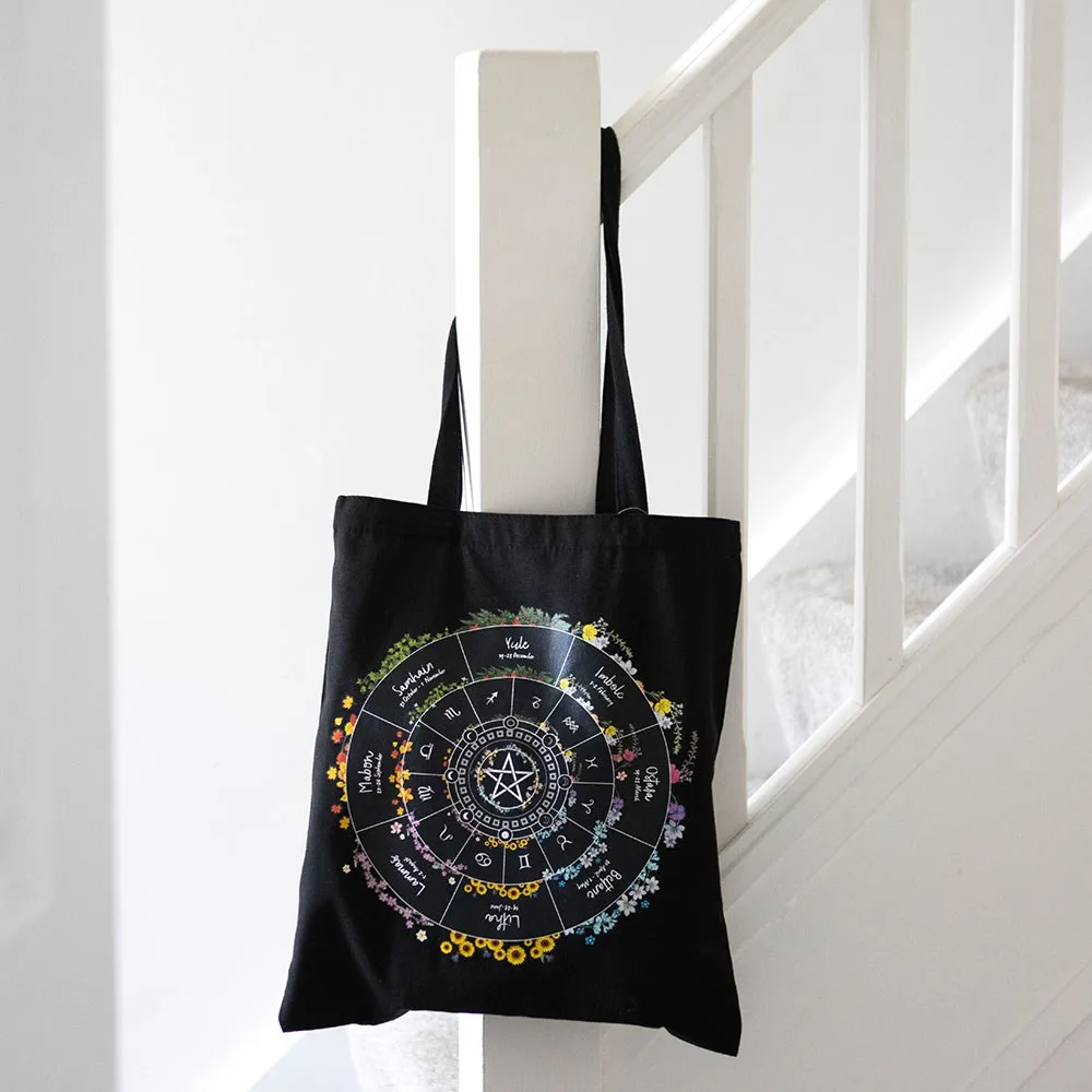 Wheel of the Year Polycotton Tote Bag Wheel of the Year Polycotton Tote Bag