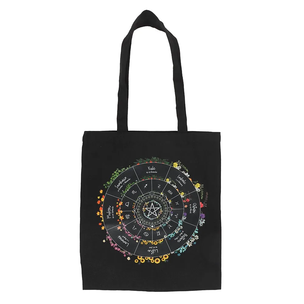Wheel of the Year Polycotton Tote Bag - Image 2