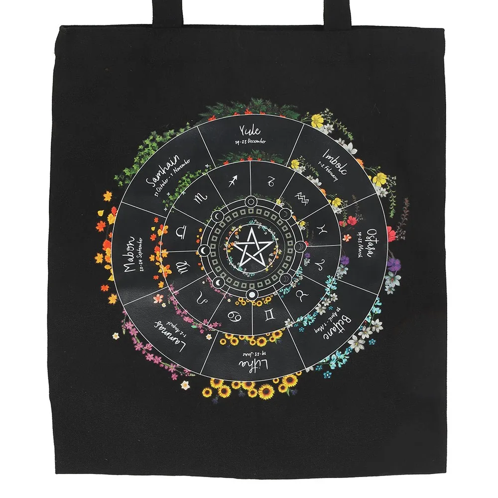 Wheel of the Year Polycotton Tote Bag - Image 3
