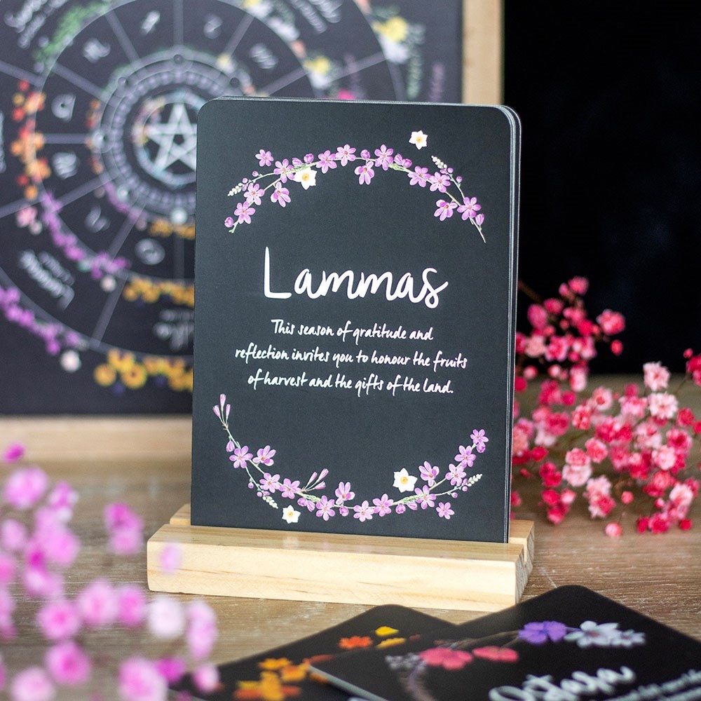 Wheel of the Year Altar Cards with Stand Wheel of the Year Altar Cards with Stand