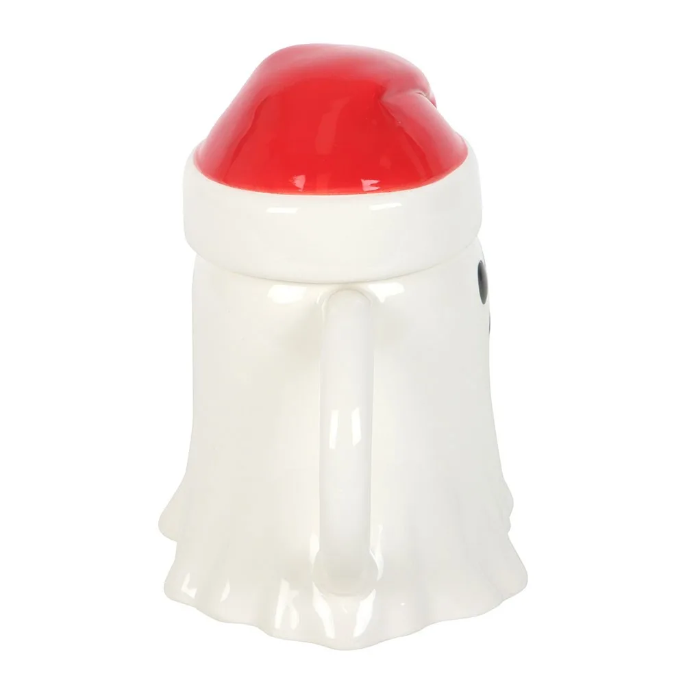 Ghost Shaped Mug with Santa Hat Lid, photo 4 of 6