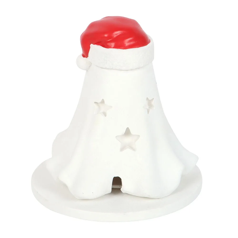 Ghost with Santa Hat Incense Cone Holder - Image 5