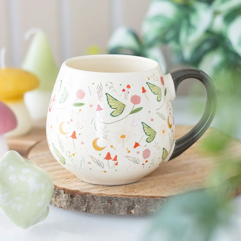 Fairy Folklore Print Rounded Mug Fairy Folklore Print Rounded Mug
