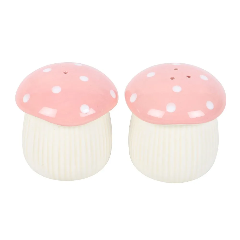 Pink Mushroom Salt and Pepper Shakers - Image 2