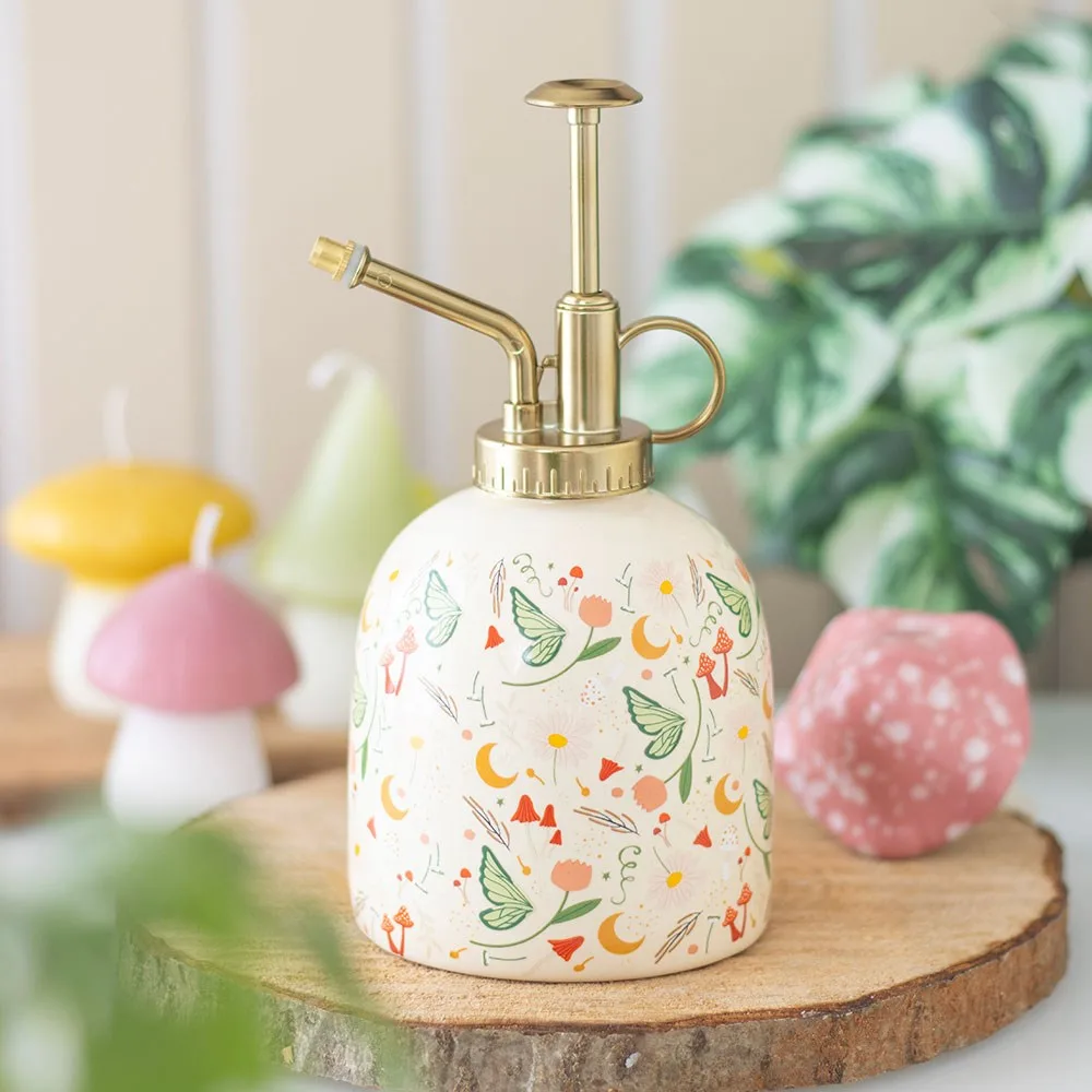 Fairy Folklore Print Ceramic Plant Mister Fairy Folklore Print Ceramic Plant Mister