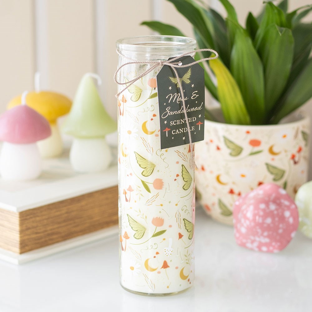 Fairy Folklore Print Moss & Sandalwood Tube Candle Fairy Folklore Print Moss & Sandalwood Tube Candle