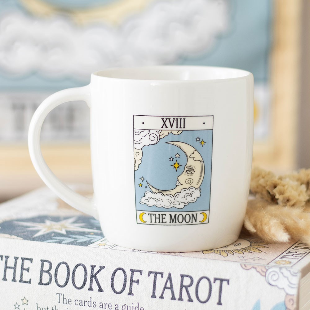 The Moon Vintage Tarot Mug The Moon Vintage Tarot Mug