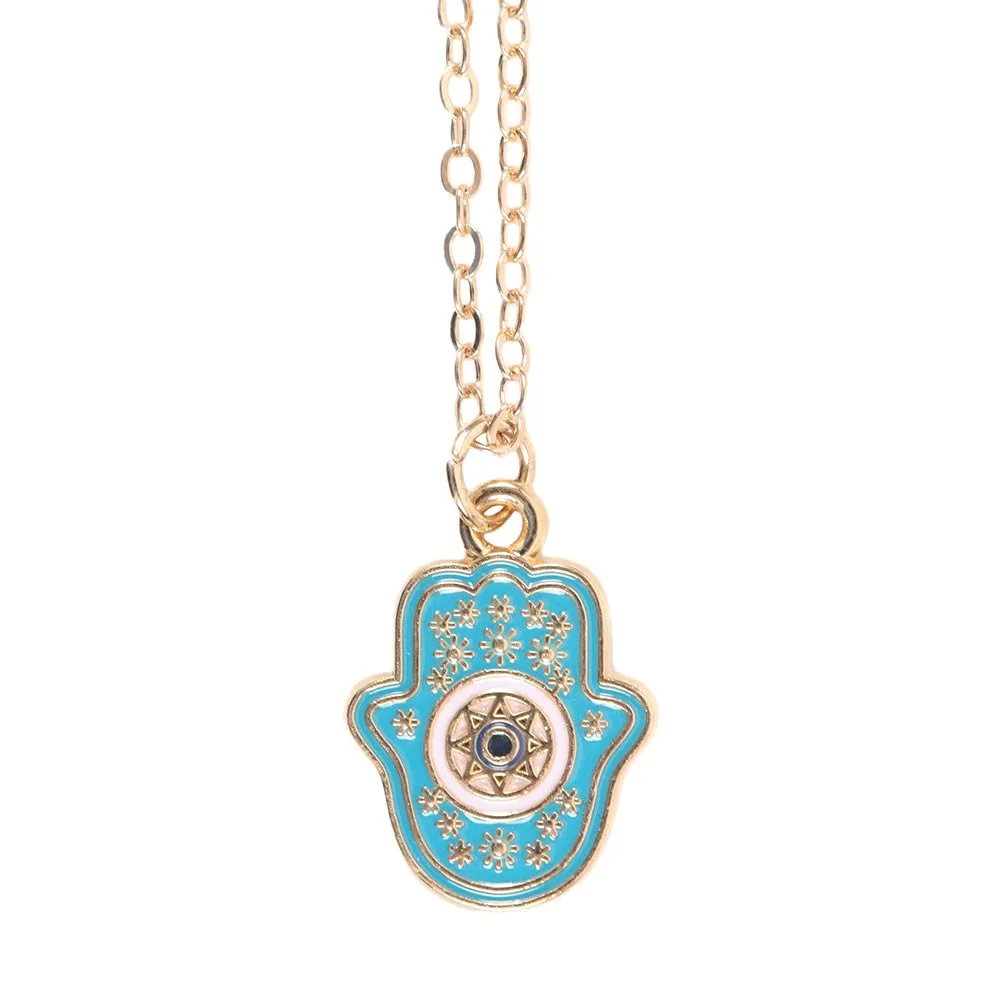 Hand of Hamsa Necklace on Greeting Card - Image 4