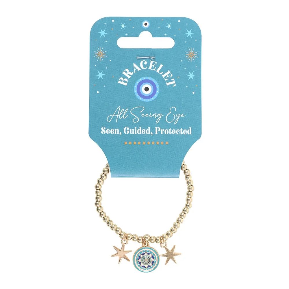 All Seeing Eye Beaded Charm Bracelet - Image 2
