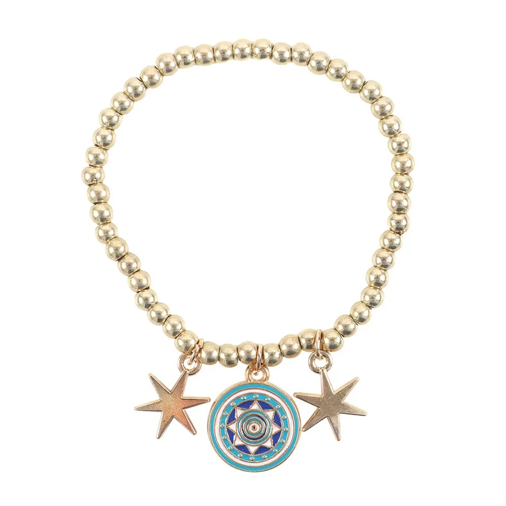 All Seeing Eye Beaded Charm Bracelet - Image 3