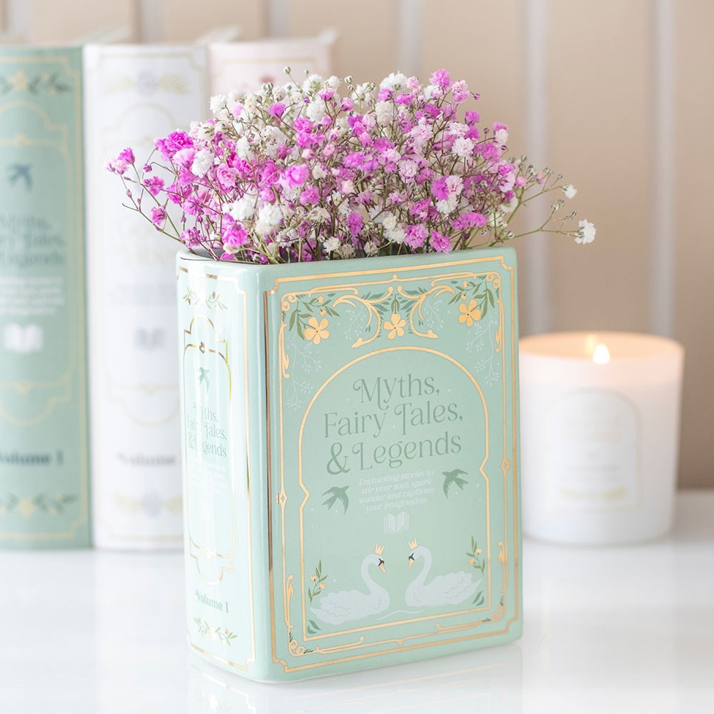 Green Book Shaped Vase Green Book Shaped Vase