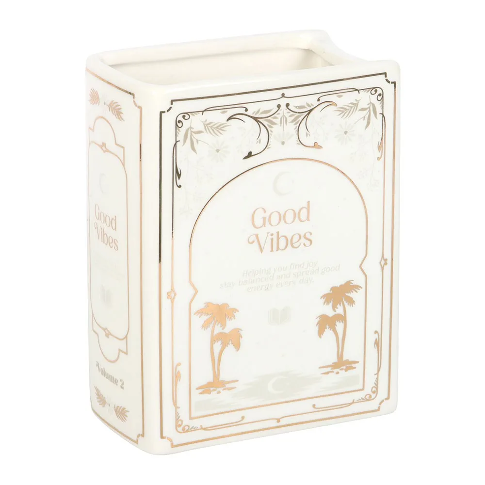 White Book Shaped Vase - Image 2