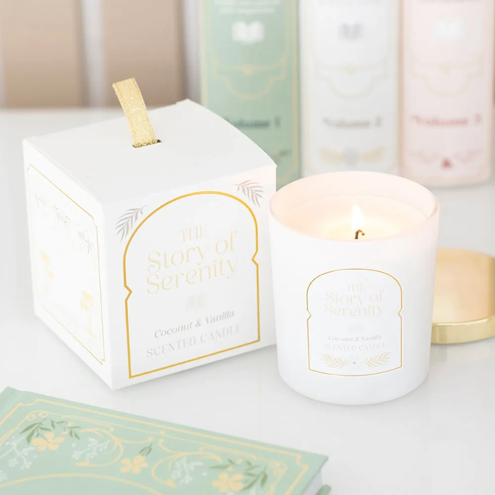 The Story of Serenity Coconut & Vanilla Candle The Story of Serenity Coconut & Vanilla Candle