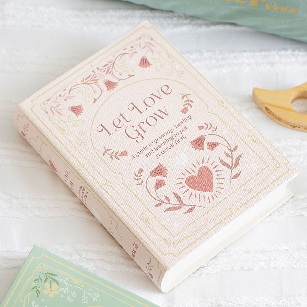 Pink Book Shaped Storage Box