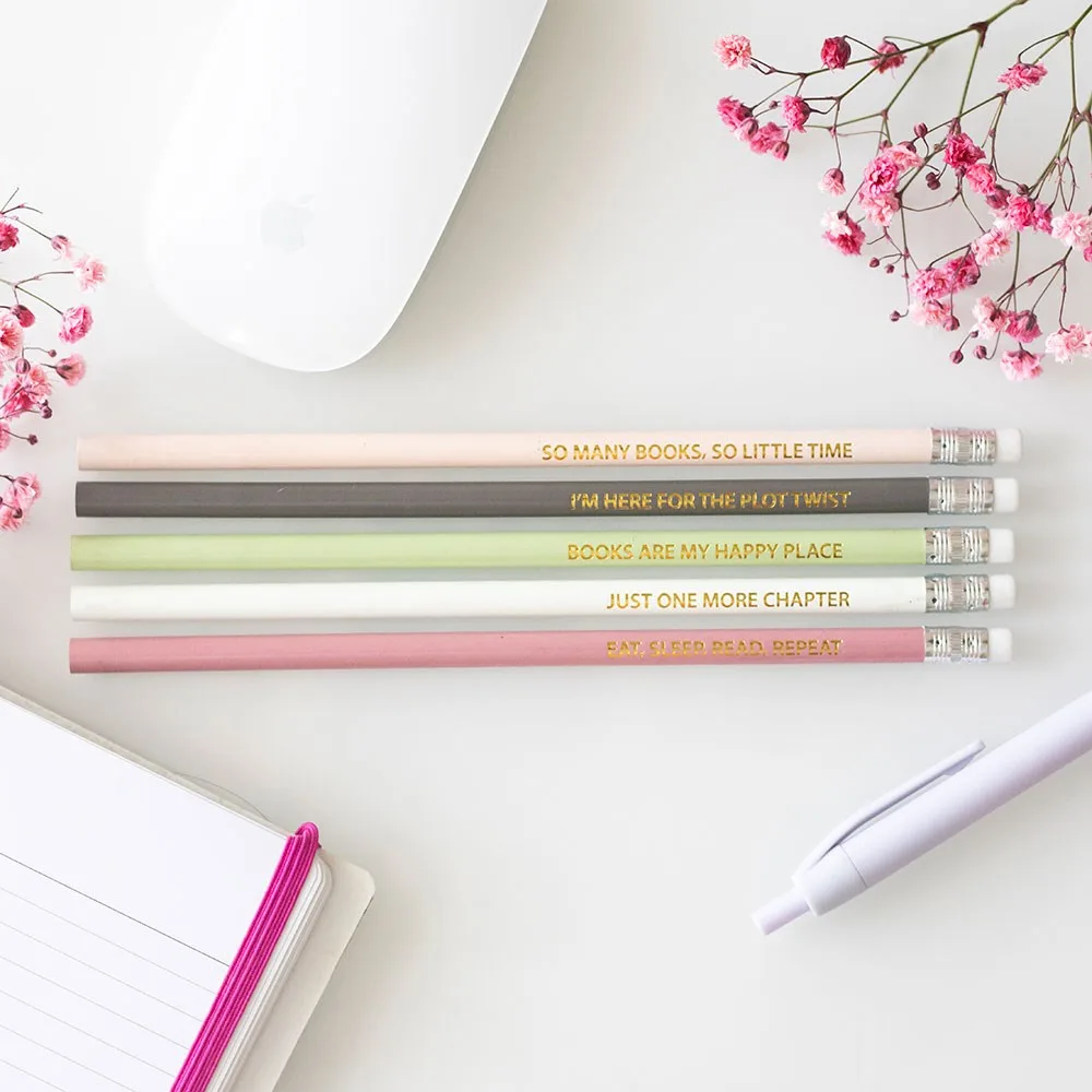 Pack of 5 Literature Inspired Pencils Pack of 5 Literature Inspired Pencils