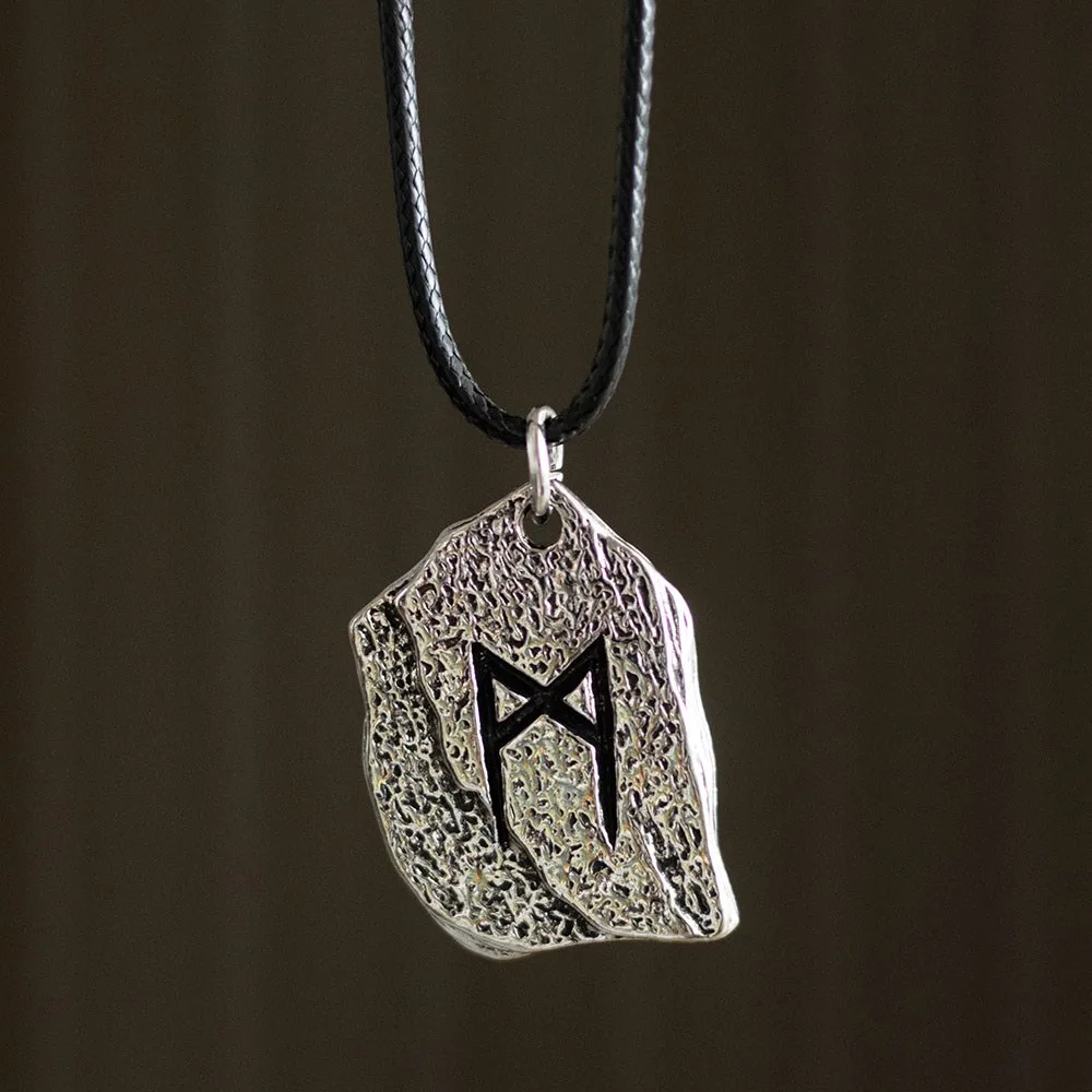 Rune of Transformation Viking Cord Necklace Rune of Transformation Viking Cord Necklace