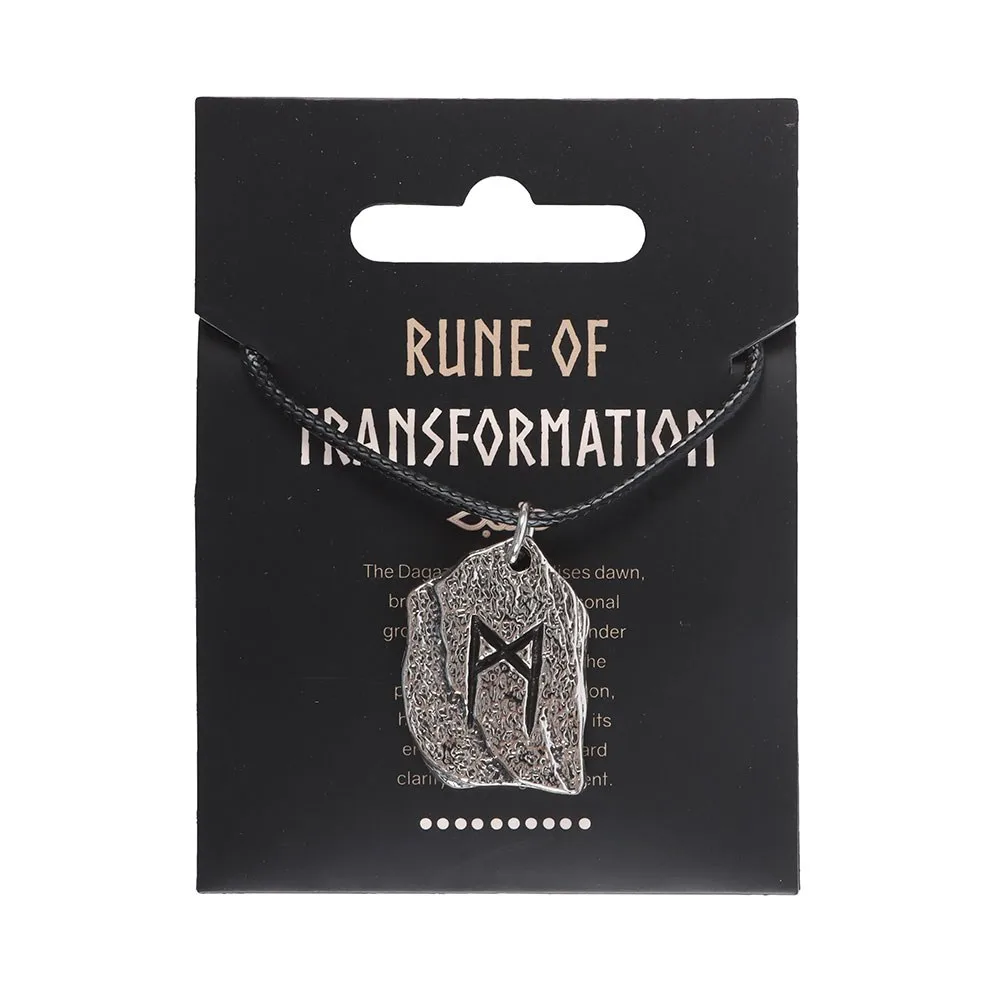 Rune of Transformation Viking Cord Necklace - Image 2
