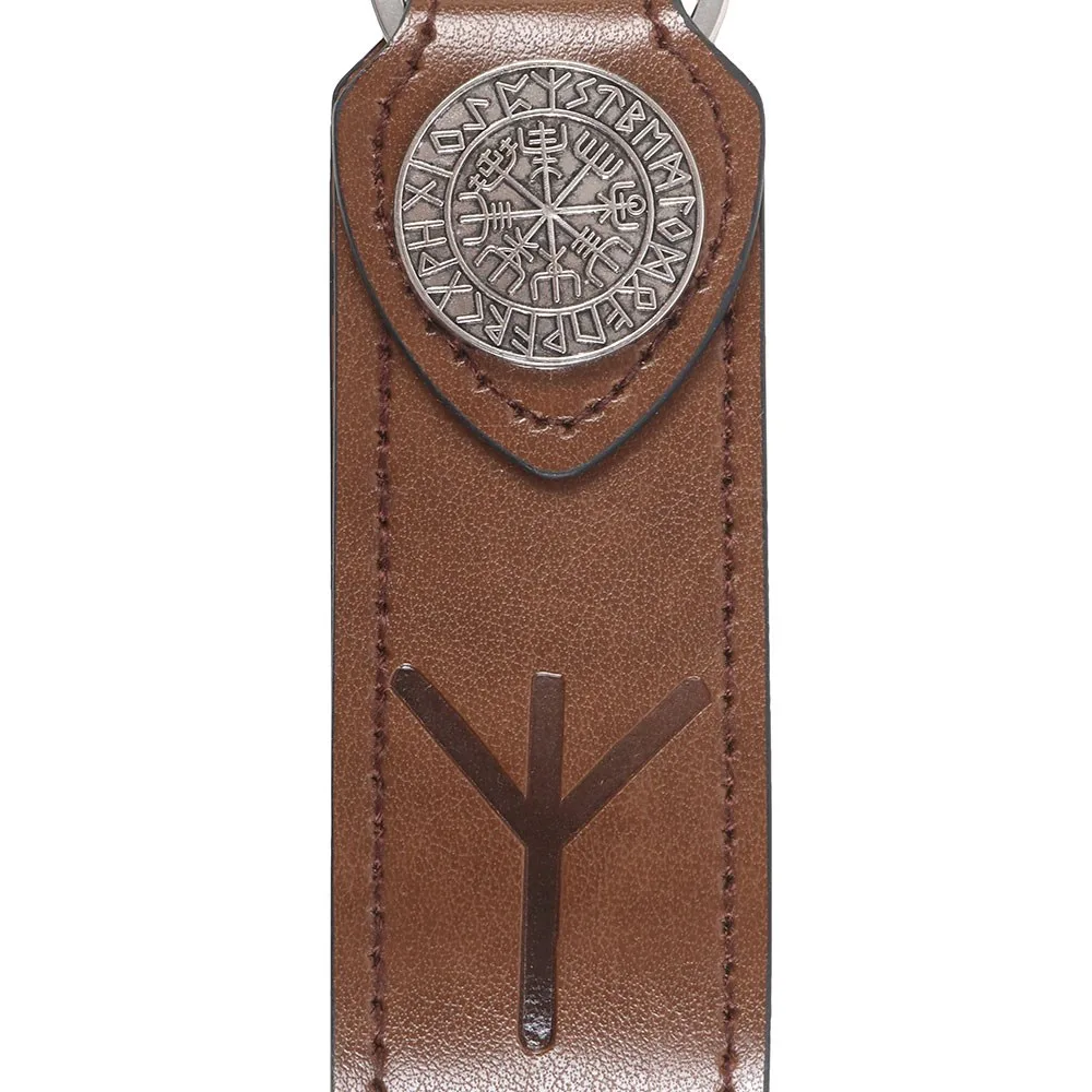 Protection Viking Rune Faux Leather Keyring - Image 3
