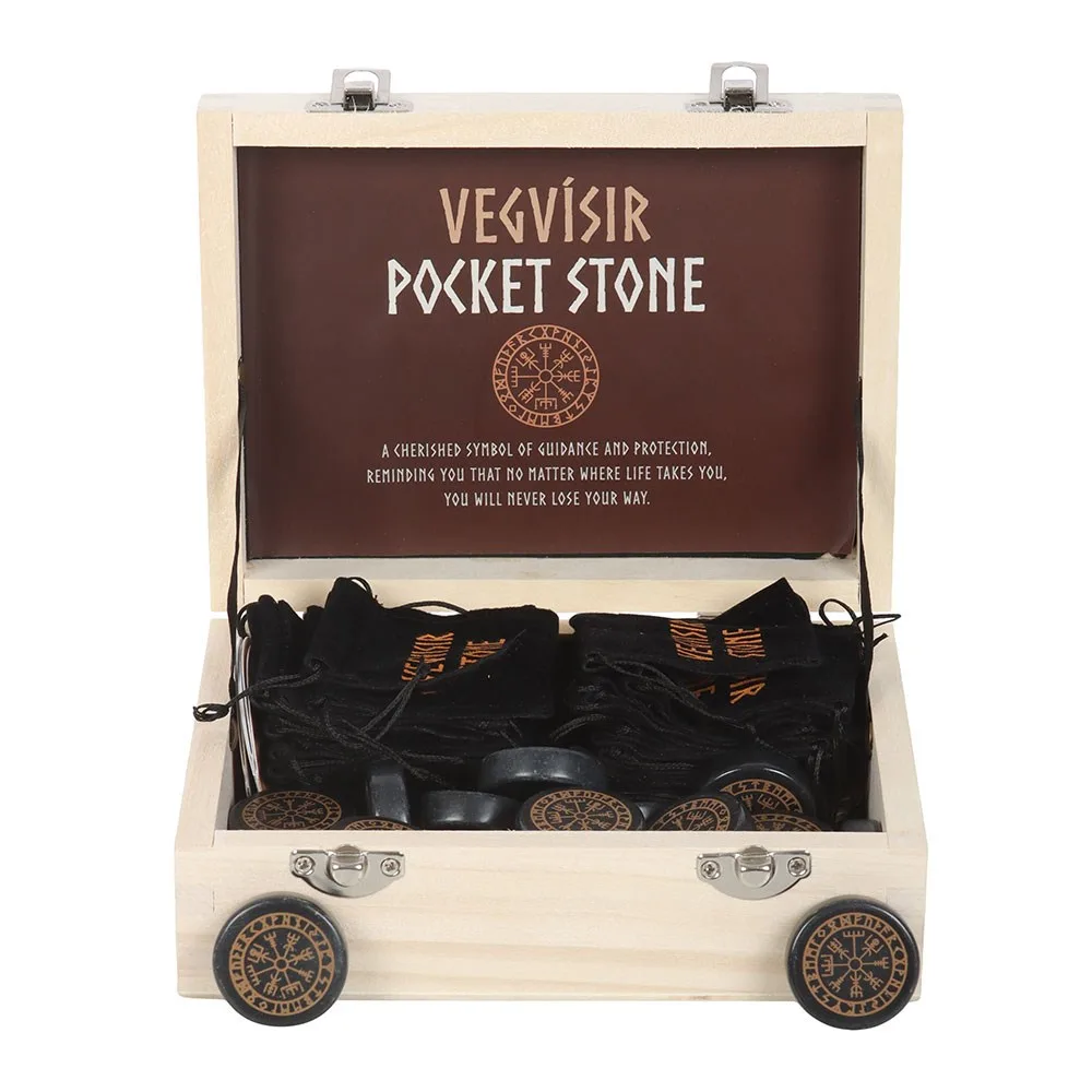 Box of 24 Vegvisir Viking Compass Pocket Stones - Image 2