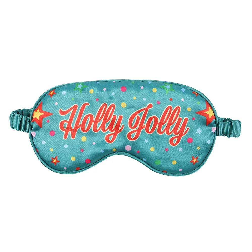 Holly Jolly Satin Sleep Mask - Image 2