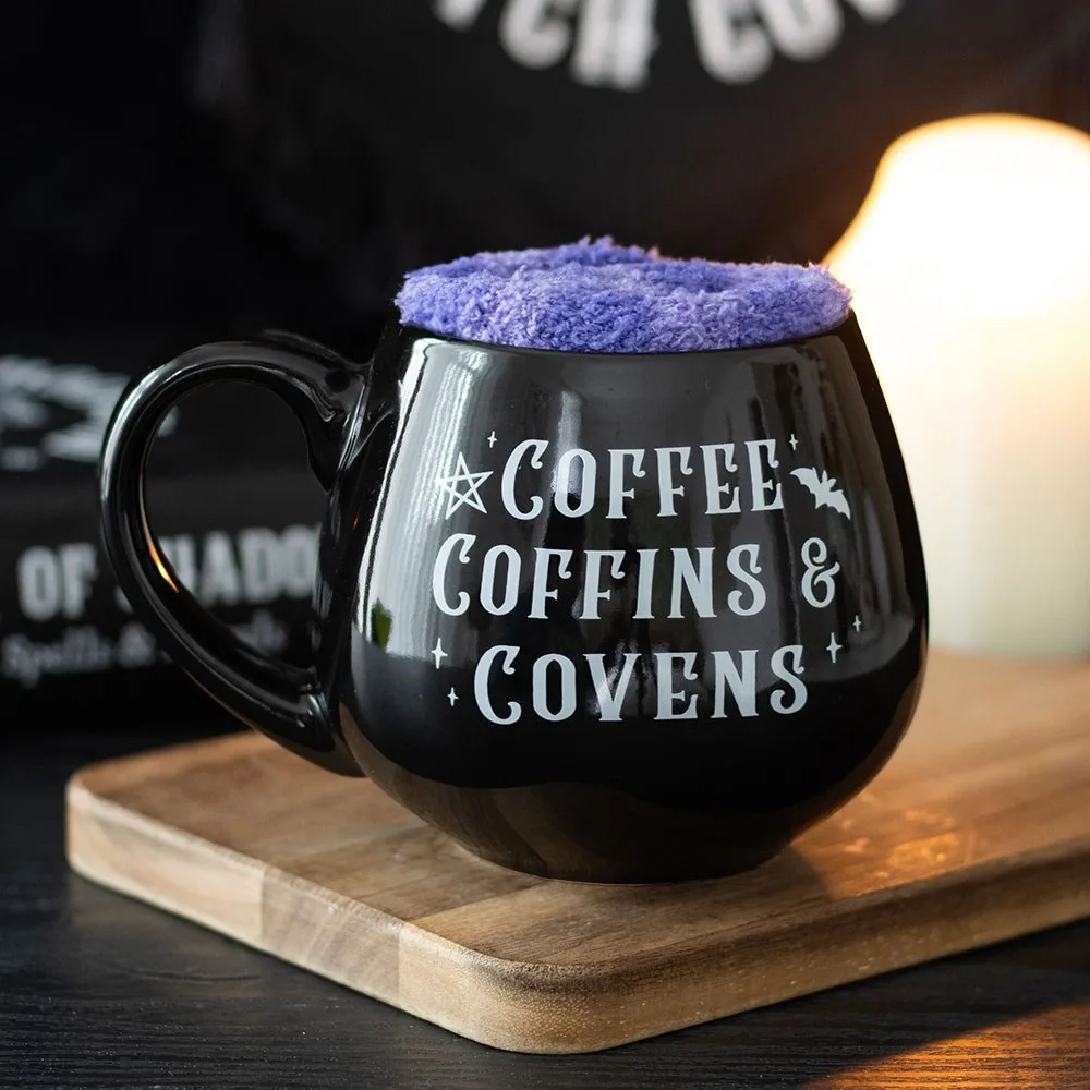 Coffee, Coffins & Covens Mug and Socks Set Coffee, Coffins & Covens Mug and Socks Set