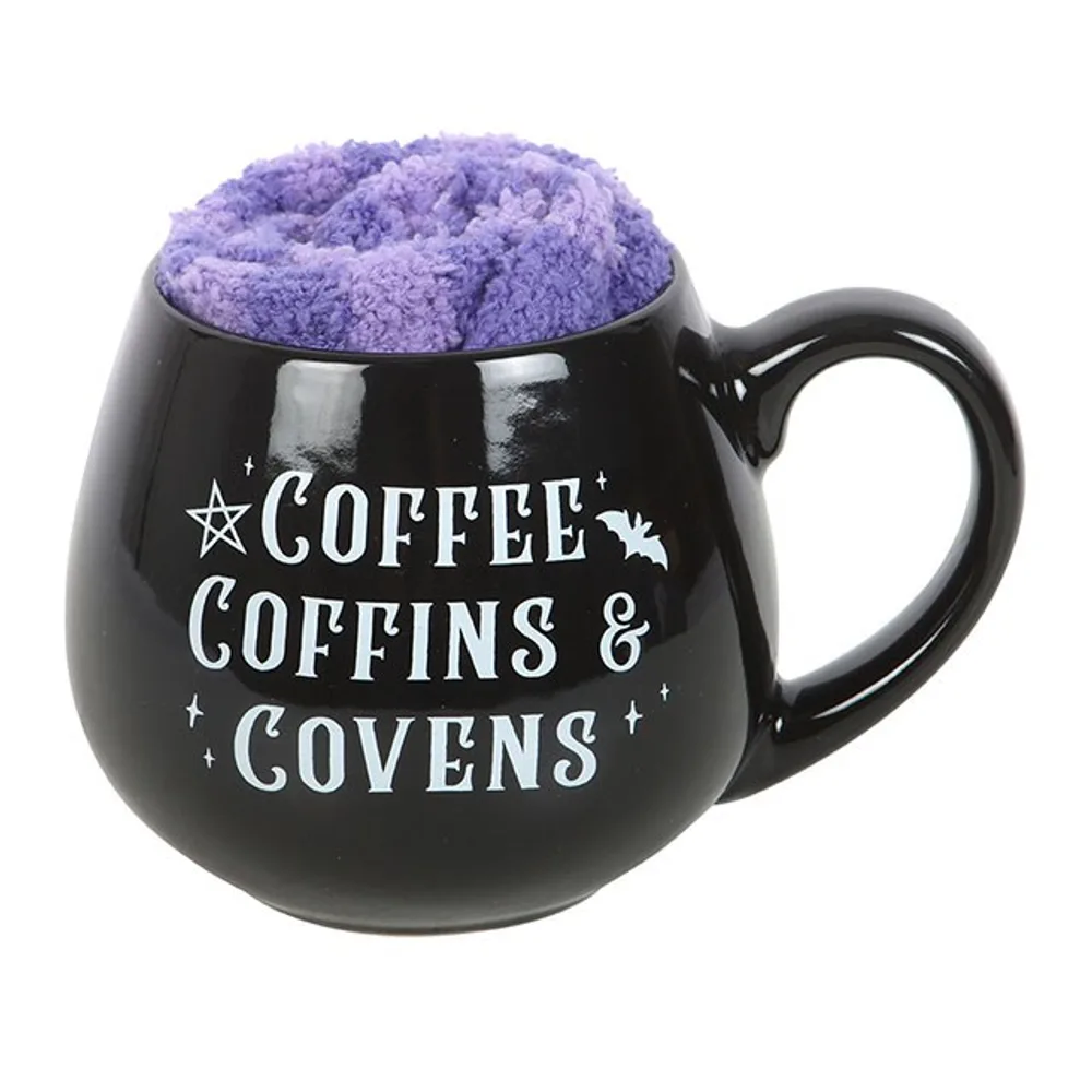 Coffee, Coffins & Covens Mug and Socks Set - Image 4