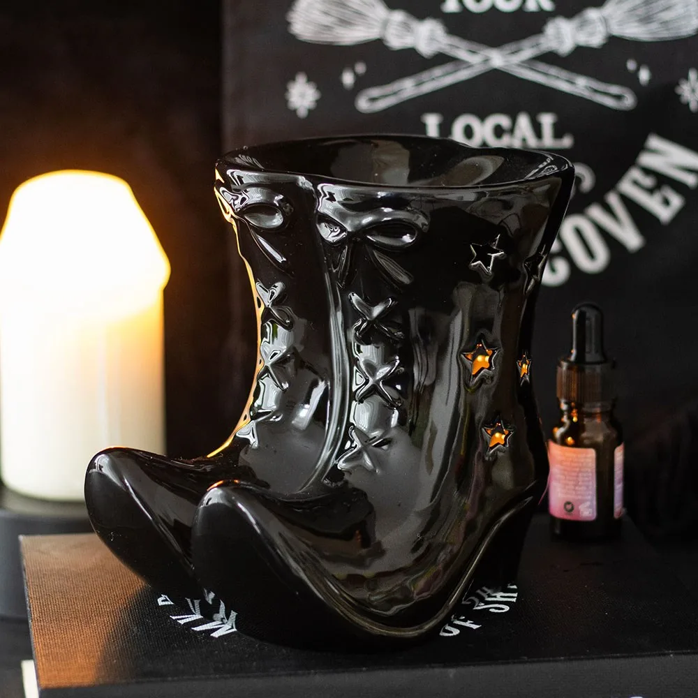 Black Witch Boots Oil Burner Black Witch Boots Oil Burner