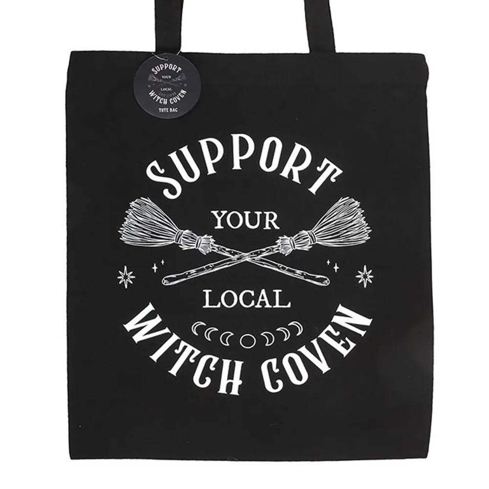 Support Your Local Witch Coven Polycotton Tote Bag - Image 3