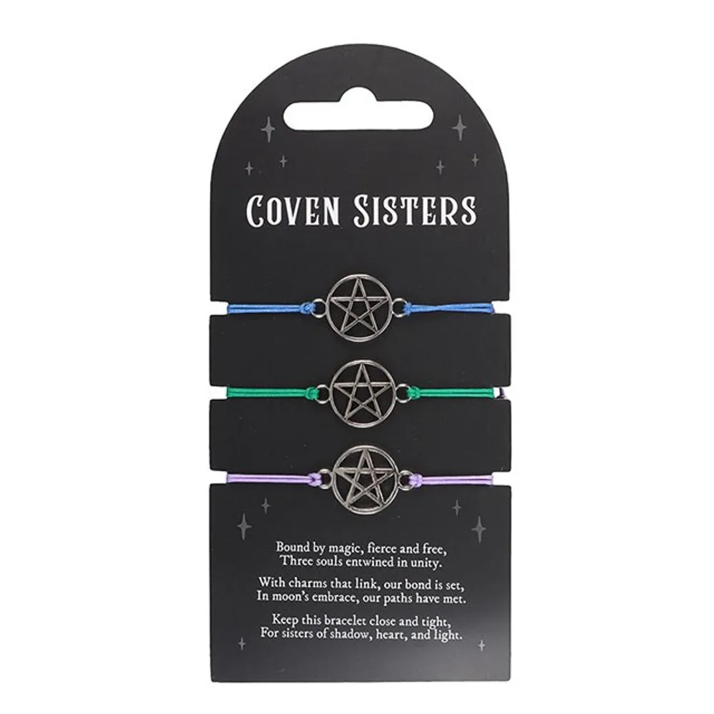 Set of 3 Coven Sisters Pentagram Bracelets - Image 2