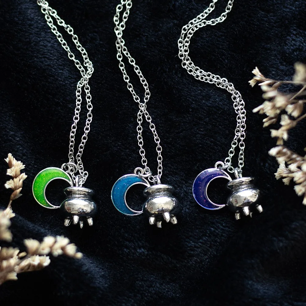 Set of 3 Coven Sisters Cauldron Charm Necklaces Set of 3 Coven Sisters Cauldron Charm Necklaces