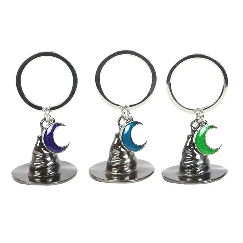 Set of 3 Coven Sisters Witch Hat Keyrings, photo 3 of 4