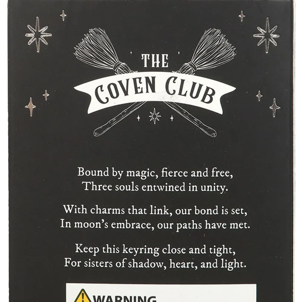 Set of 3 Coven Sisters Witch Hat Keyrings, photo 4 of 4