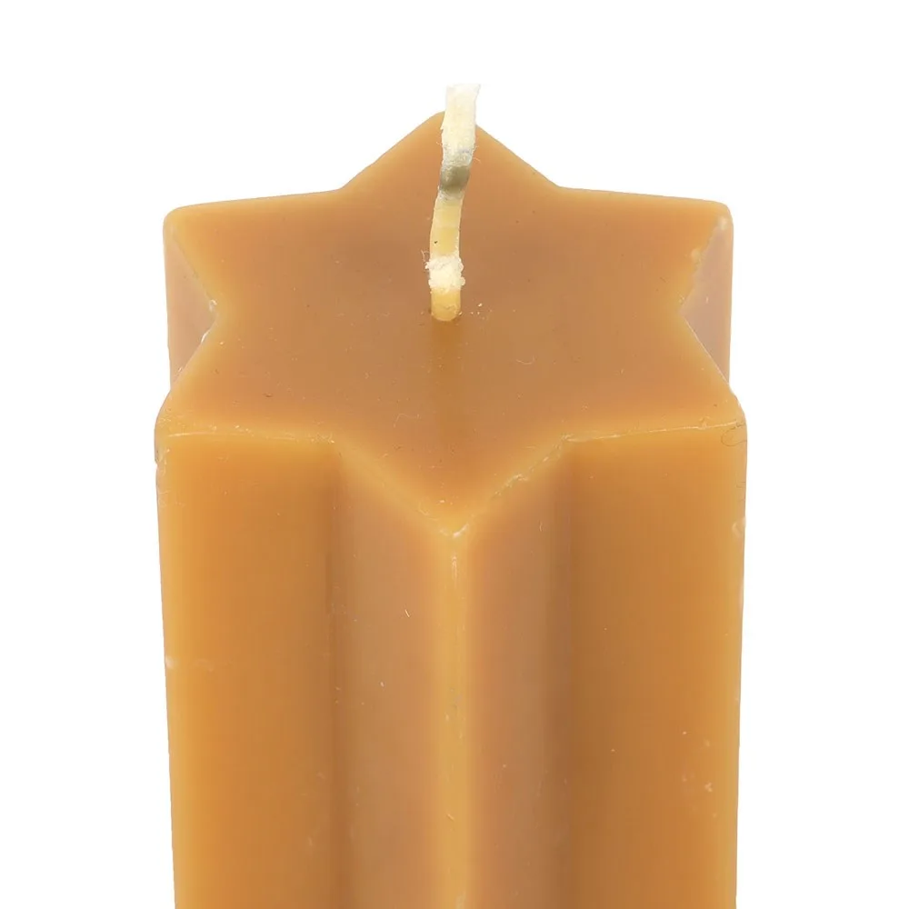 Gold Starry Night Star Shaped Taper Candle, photo 4 of 5