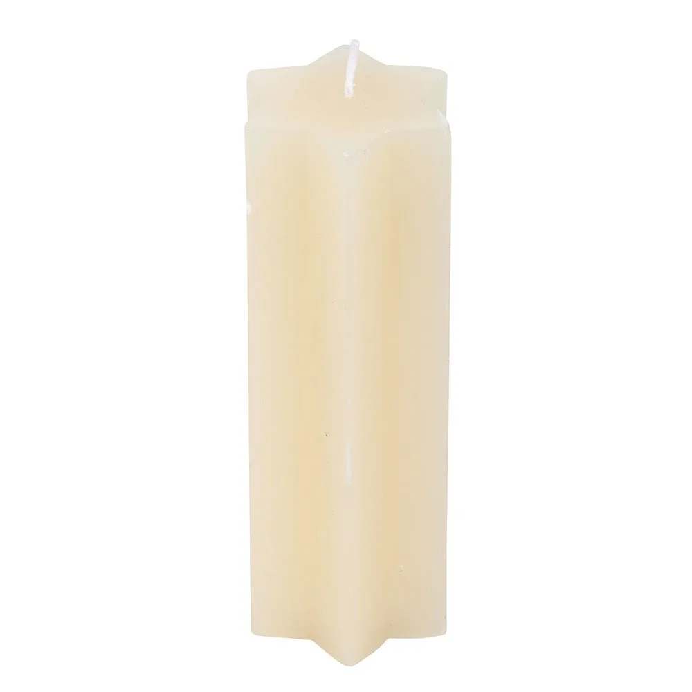 Cream Starry Night Star Shaped Taper Candle, photo 3 of 5