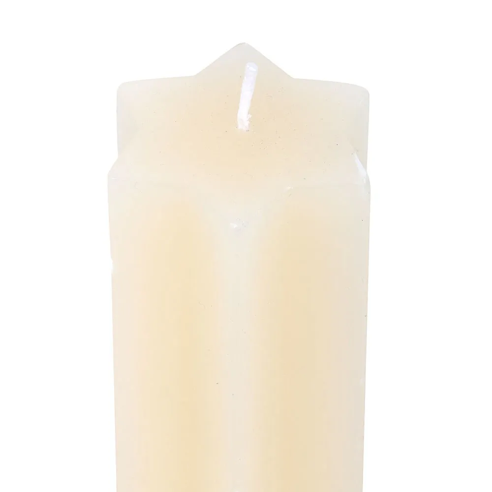 Cream Starry Night Star Shaped Taper Candle, photo 4 of 5