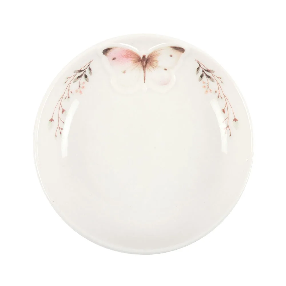 White Butterfly Trinket Dish, photo 2 of 4
