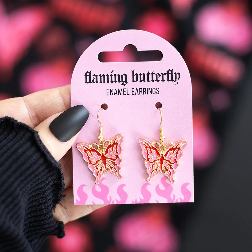 Flaming Butterfly Earrings Flaming Butterfly Earrings