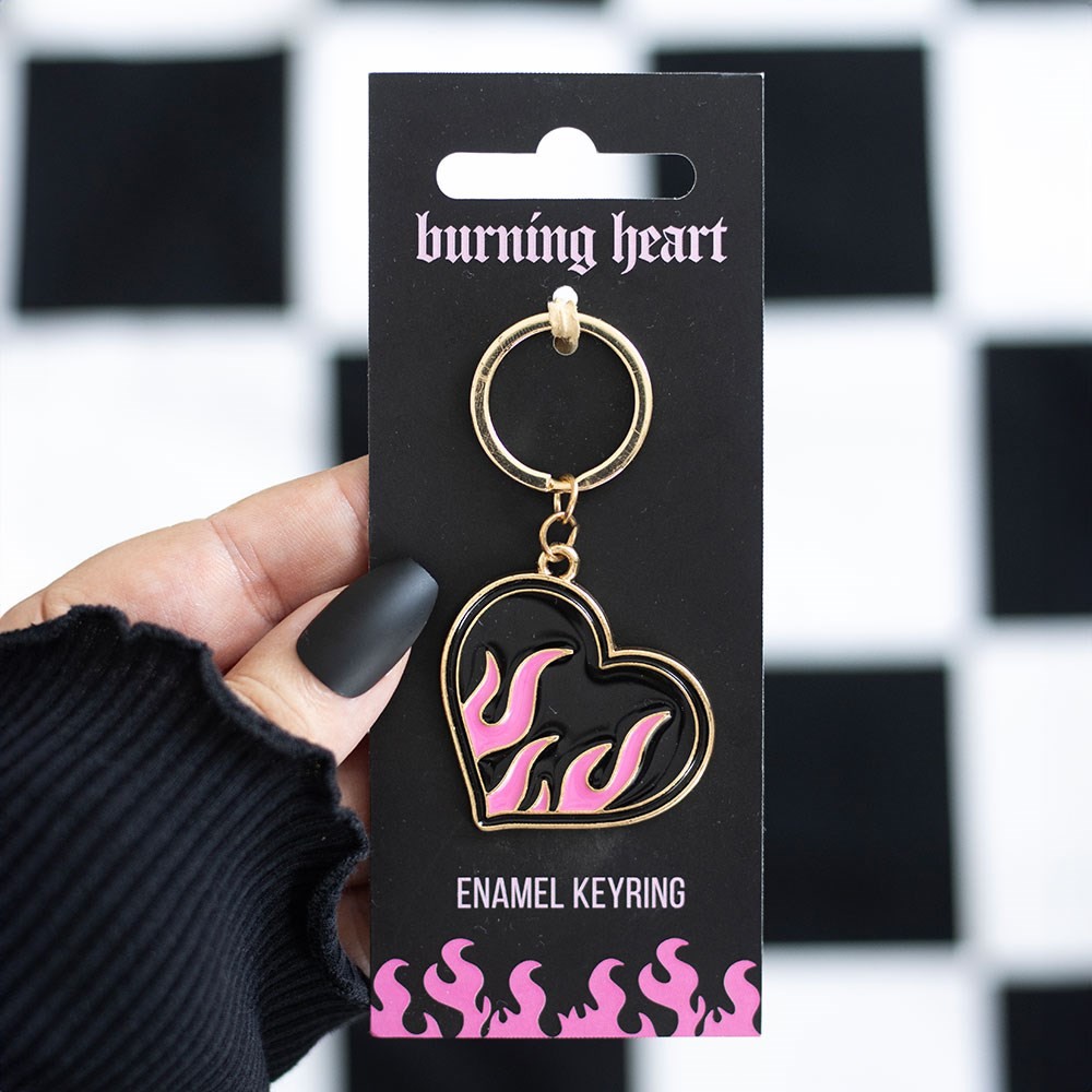 Burning Heart Keyring Burning Heart Keyring