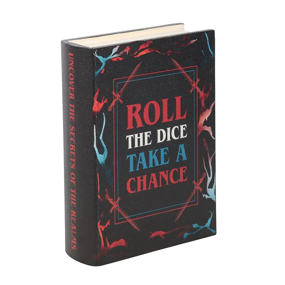 Roll the Dice, Take a Chance Book Shaped Storage Box - Image 2