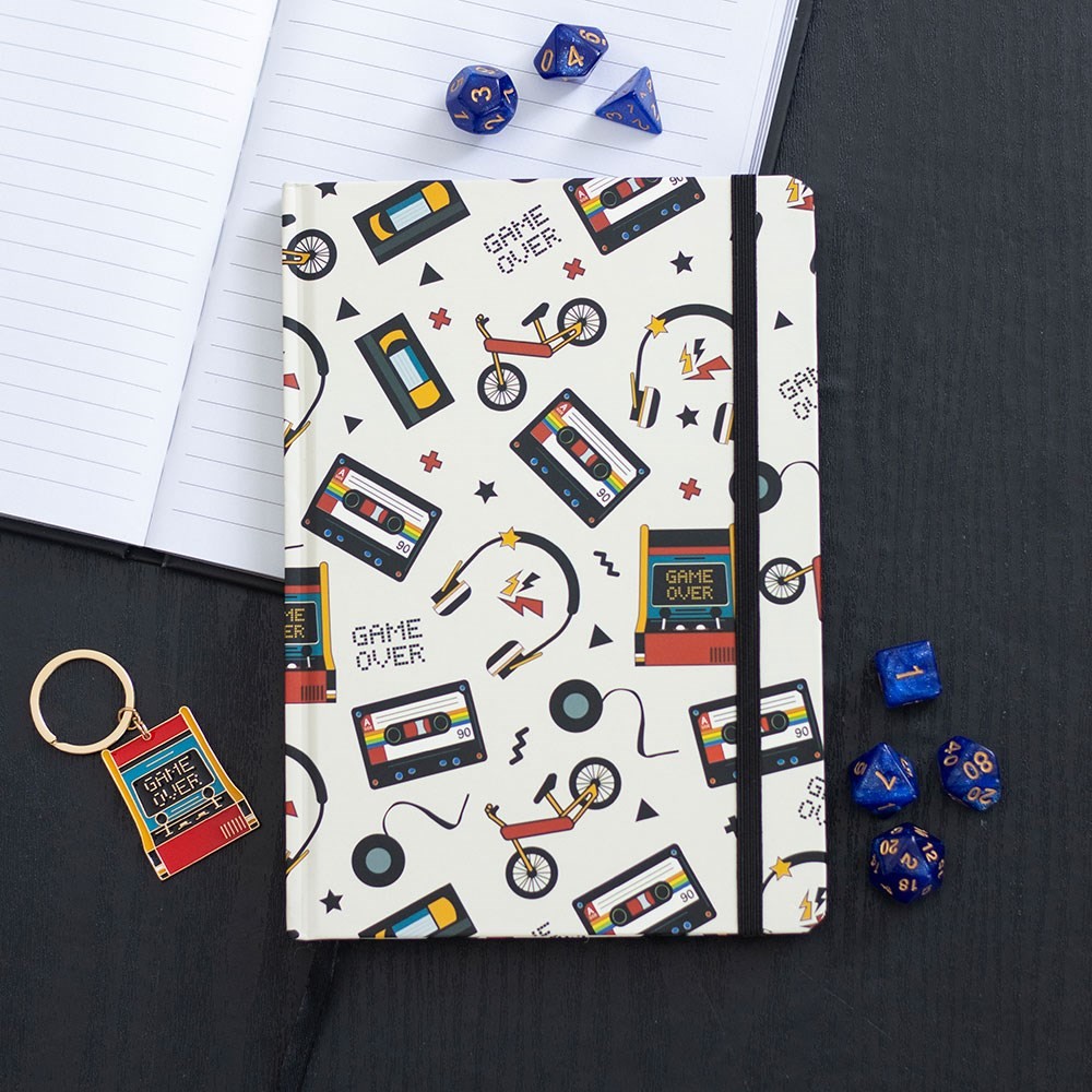 Retro 80s Print A5 Notebook