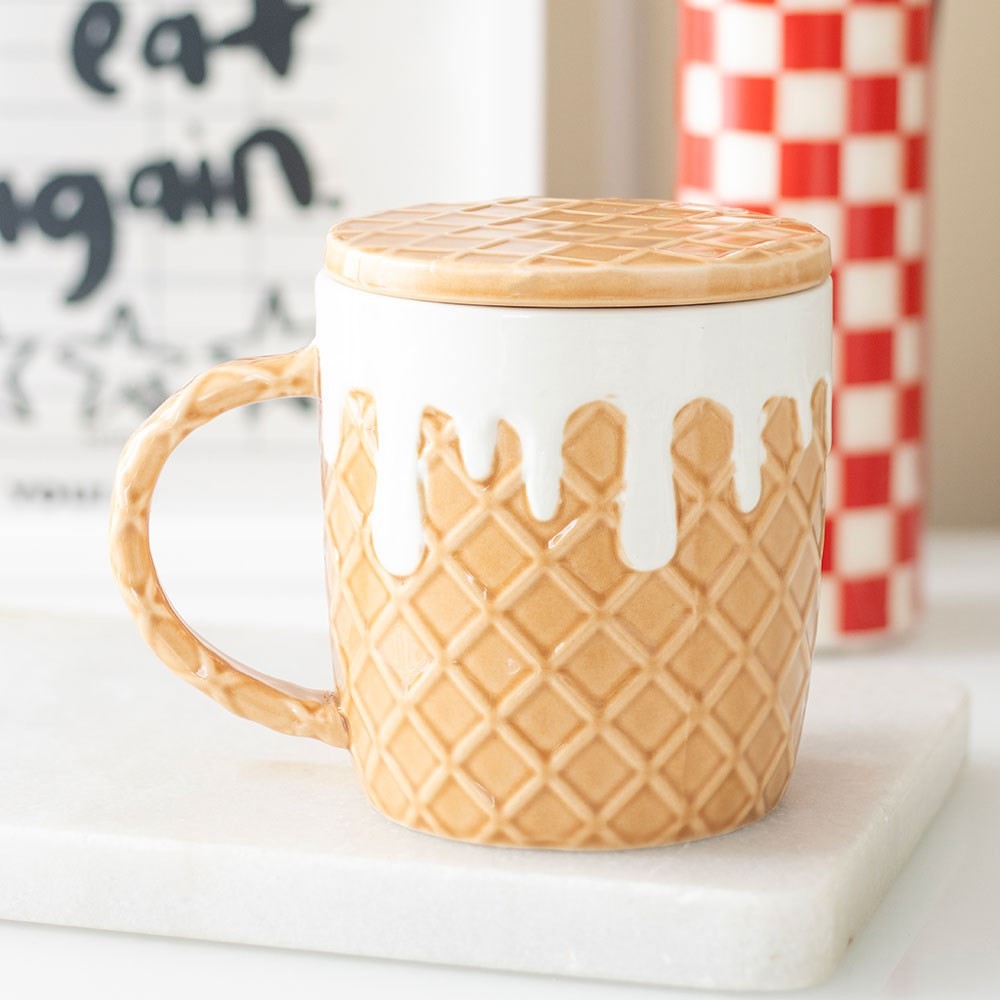 Waffle Mug and Coaster Set Waffle Mug and Coaster Set