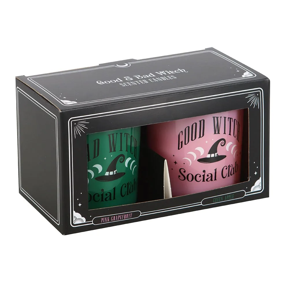Set of 2 Good Witch and Bad Witch Scented Glass Candles - Image 4
