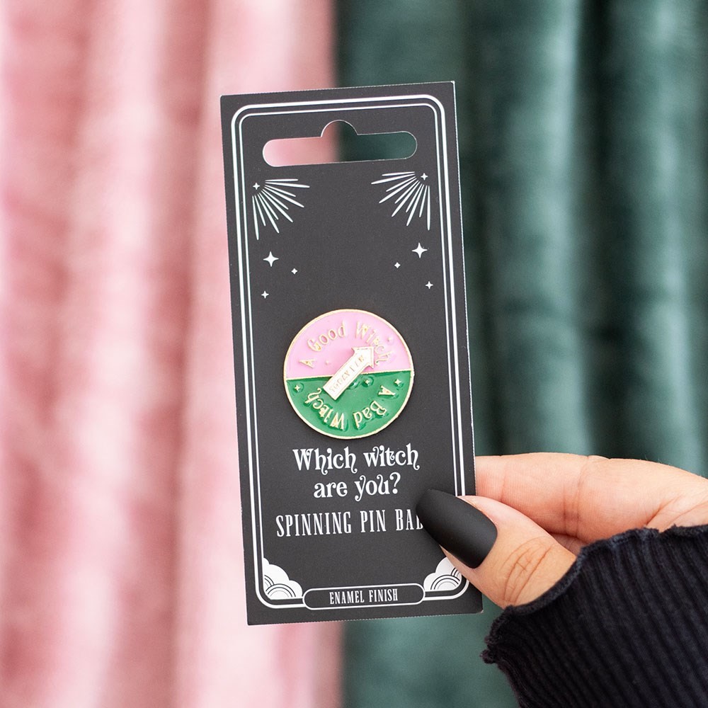 Which Witch Are You Spinning Pin Badge