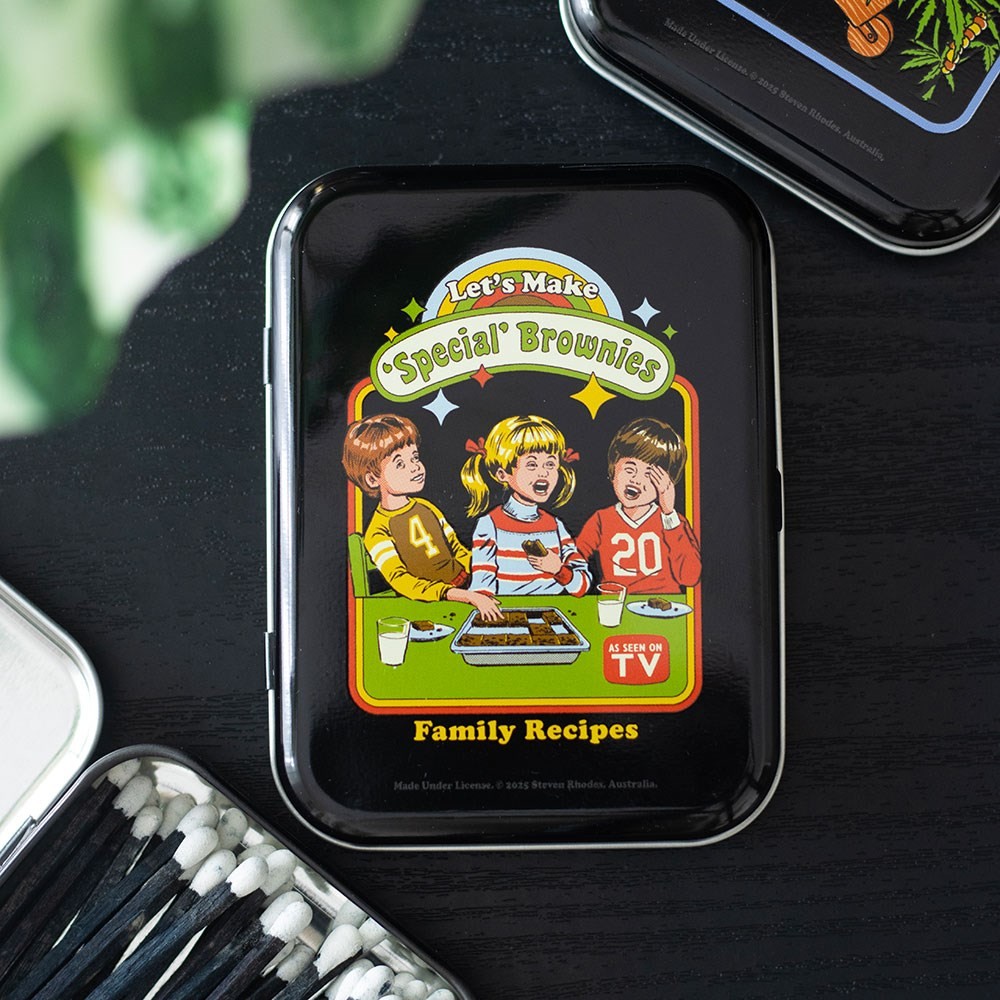 Let’s Make Brownies Stash Tin by Steven Rhodes Let’s Make Brownies Stash Tin by Steven Rhodes