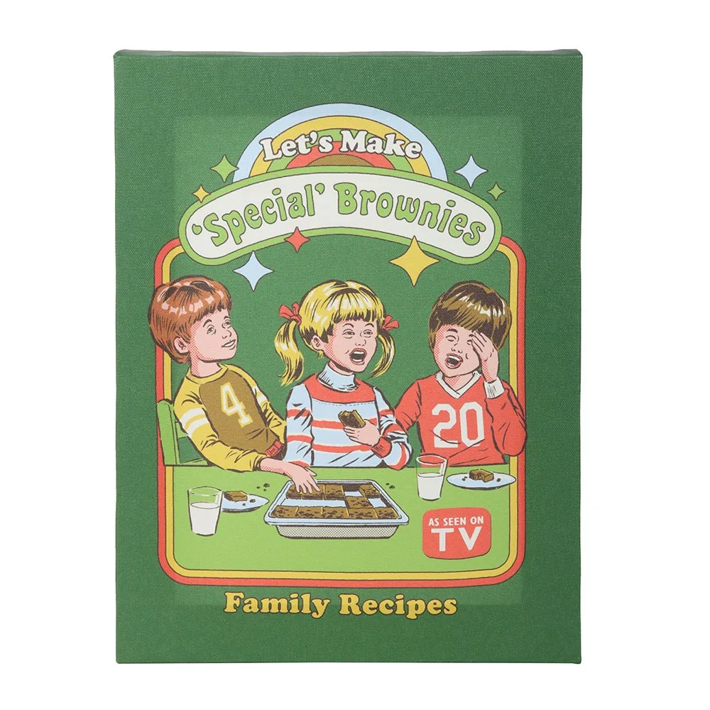 19x25cm Let's Make Brownies Canvas Plaque by Steven Rhodes - Image 2